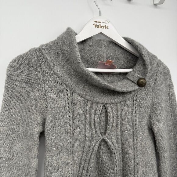 Romeo & Juliet Couture Gray Wool Blend Sweater Y2k Size Small - Picture 2 of 9